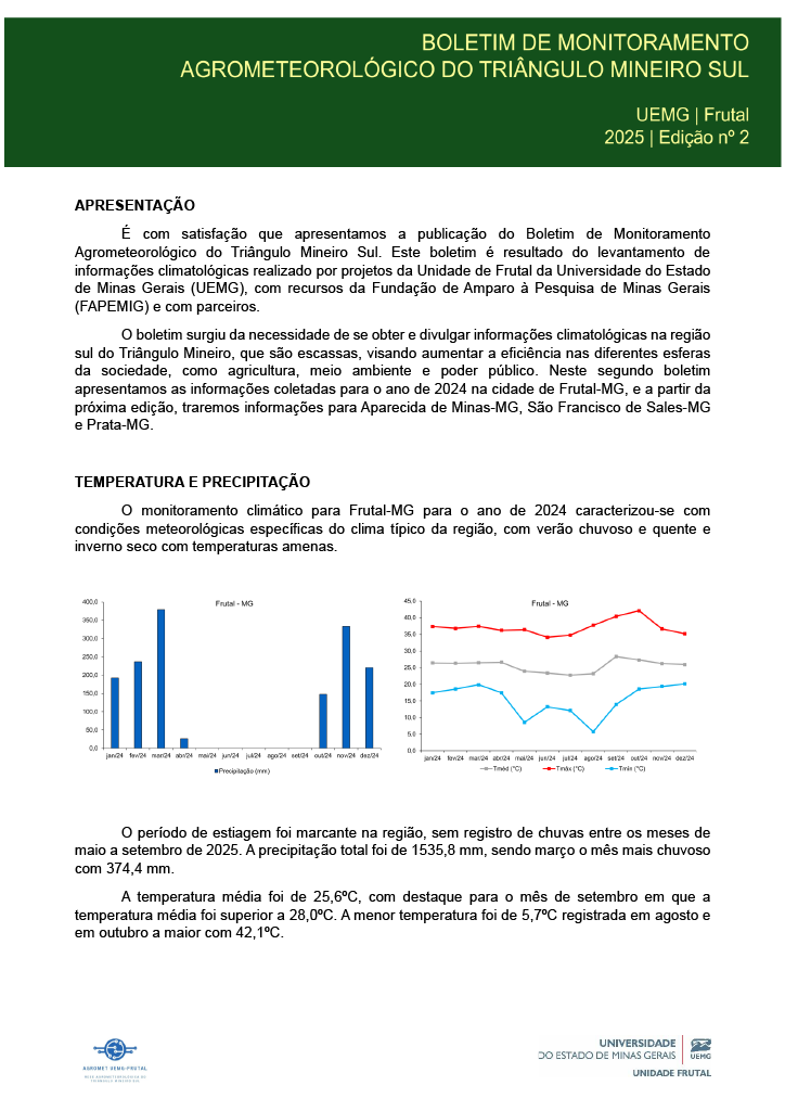 Prévia do último boletim